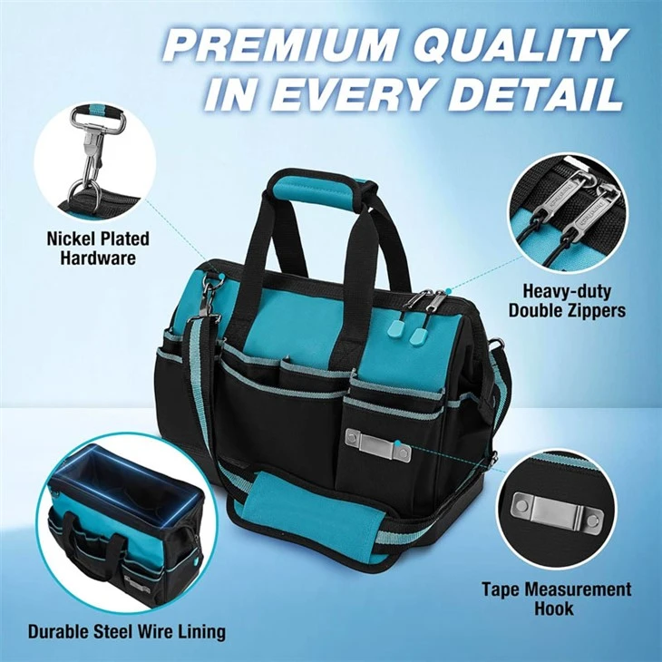 Heavy Duty Electrician Tool Bag with Waterproof Bottom Manufacturer