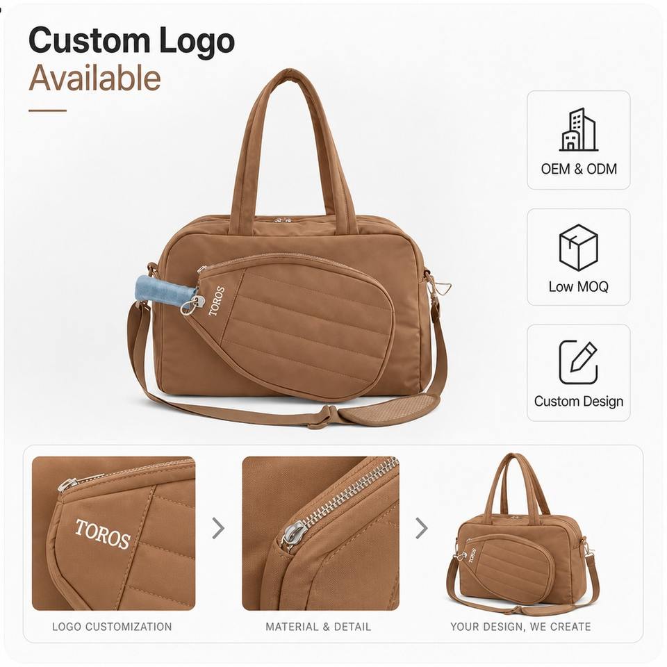 پنروک Quilted Puffy ٹینس ریکیٹ بیگ